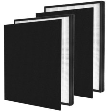 FCFMY InvisiClean Claro IC-4524 공기 청정기 청정기와 호환되는 교체 필터 2팩 메인 2개 활성탄 나일론 프리 59045, HEPA 2개 +프리 필터 2개