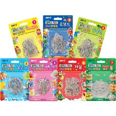 아모스 미니썬데코 글라스 데코 모양틀 7종 세트, 혼합색상, 1세트