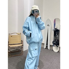 도매 특판 스노보드복 남녀 면 도톰한 바람막이 하의 아웃도어 등산 세트 겨울a103606