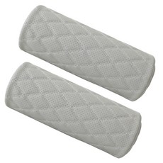 카템 원통형 차량용 목쿠션, 감탄 원통형 웜그레이, 2개