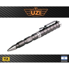 UZI 烏茲 鋁合金戰術筆 玻璃擊破器 鐵灰色, 1個