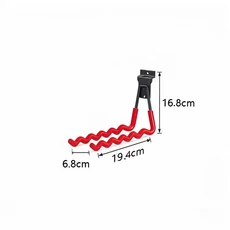 멀티 사이즈 차고 헤비 듀티 그루브 플레이트 전동 공구 공간 절약을 위해 벽걸이 형 정원 도구 사다리 자전거, HD-1PCS-W-Red, 1개