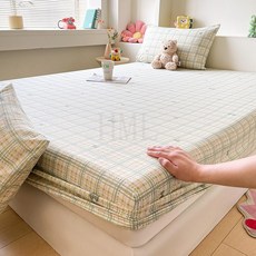 A類雙層紗牀笠三件套 夏季奶油碎花 雙人宿舍單件防塵罩牀罩, 禮盒的祕密【好牀笠會呼吸 透氣不悶熱】,90*200cm【單件牀笠】