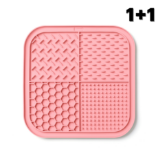 쉬어가게 반려동물 슬로우식기 리킹매트, 1개, 분홍색