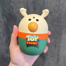 佳佳優選 牙籤盒 按壓式自動彈出卡通小鹿牙籤筒 家用餐廳客廳可愛高檔牙籤罐, 1個, 綠色TOY（贈送牙籤1包）