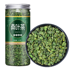 서리 맞은 뽕잎차 동결건조 첫서리 후 채취 신선한 뽕잎 찻잎, 1개, 1개입, 125g