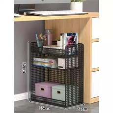 이동형 서류 보관함 5단 정리 문서 사무실 트레이 휠 A4 서랍, Q. 검정색 3중 바닥형 메쉬 가드레일