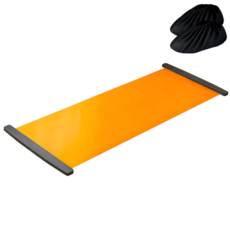 홈잼 실내 슬라이드 보드 스케이팅 슬라이딩 매트 운동기구, 1개, 오렌지