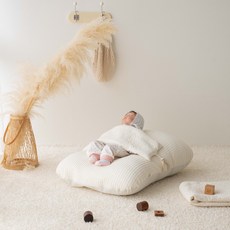 롤베이비 신생아 역류방지 수유쿠션 커버분리형, 아이보리