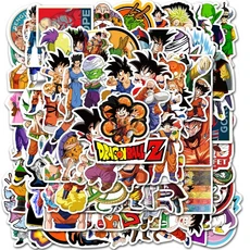 100pcs 드래곤 볼 애니메이션 만화 낙서 스티커 전화 기타 노트북 노트북 가방 컵 방수 스티커 데칼 장난감, 01 100pcs