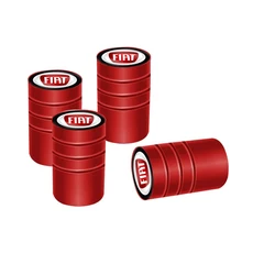 FIAT Abarth 500 Tipo FR Panda Argo Freemont Viaggio Bravo Punto Doblo 용 3D 메탈 자동차 타이어 밸브, 12 Fiat A Red