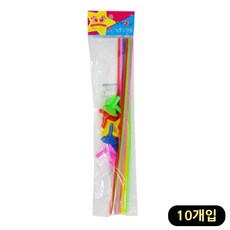 제이오스토어 풍선 컵스틱 혼합10개입 풍선손잡이 풍선스틱 막대기 크리스마스