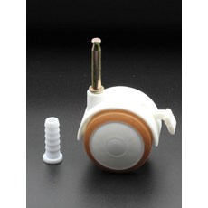 이동식 캐스터 조립식 드레스룸용 바퀴 무볼트 선반용, 인서트 35mm 길이 6 . 5mm 1개, 1개