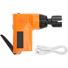 Eujgouv 일렉트릭 기타 줄 와인더 유니버설 악기 드릴 내장 전원 충전식 800mAh 배터리USB 케이블 포함, 1개