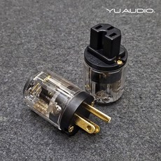 YU AUDIO 鍍金美規三芯AC電源插頭, 1個, 母頭/1個