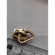 愛心手工材料鋪 5號金屬拉鏈用 5V 塑鋼拉鏈 帶鎖拉鏈頭 ykk拉鏈通用, 1個, D環 淺金色拉鏈頭 2個金屬拉鏈用