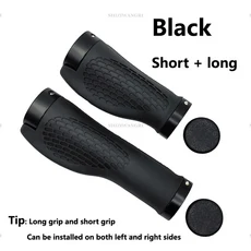 자전거스트랩 자전거 핸들 그립 밴딩 미끄럼방지 바테잎, black 1Short 1Long, 1개
