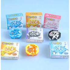 迷你破冰遊戲 益智桌面玩具, 迷你企鵝碎冰【顏色隨機發】, 1個