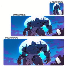 강철의 연금술사 마우스 패드 데스크테리어 소품 알폰소 에드워드 애니 굿즈, 600x300x2mm, F-000004