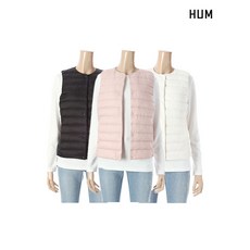 [국내매장 정품] [HUM]여)구스다운 라운드넥 경량 베스트(FHNWCVE541P) 627635