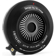18mm F6.3 울트라맨 60주년 한정 모델 APS-C E 마운트 소니 호환 바디캡 렌즈 팬케이크 초박형 단일 초점 가벼운 검정색, Eマウント, Black