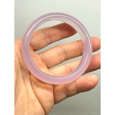 天然冰種星光紫羅蘭粉玉髓寬版手鐲, 1個