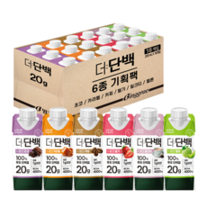 빙그레 더단백 드링크 프로틴음료 6종 기획(초코 카라멜 커피 딸기 밀크티 멜론) 총 18개, 250ml