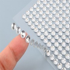 하루하루 크리스탈비즈스티커 비즈공예재료, 금색