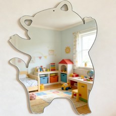 아크릴 거울 16종 가능 걸이형/부착형 38x38cm/38x55cm, Cat 고양이 38x55cm