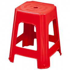 국산 사각 의자 빨강 간이 보조 플라스틱 야외 행사 파라솔 편의점 학교 포장마차 포차, 상세페이지 참조, 1개