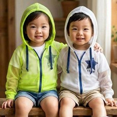 행복한초록 여름 썸머스타후디 잠바