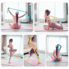 아워트랙 1-5단계 라텍스 고무 스트레칭밴드 헬스 요가 운동 탄력밴드 힙업밴드 스쿼트 힙업 하체 근력, 5단계, 1개