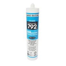 렉산 폴리카보네이트 금속 유리 플라스틱 접착 실란트 다우실792 외장용실리콘 270ml 투명, 1개