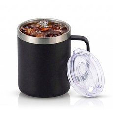 도로 보온 보냉 텀블러 머그컵 355ml 6색, 블랙, 1개