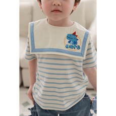 正韓cocorabbit立體恐龍刺繡吊帶褲套裝 男寶大翻領上衣