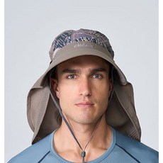 Wildland 荒野 中性抗UV收納式功能遮陽帽 WH1036 遮陽帽 防曬帽, 177栗松溫泉