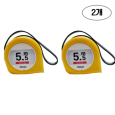 수코리아 양면줄자 수동줄자 미니줄자 5.5m, 2개