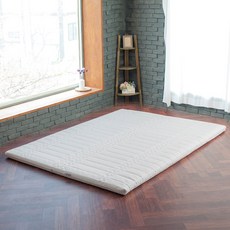 더릭스홈 볼라텍스폼 75T 3중직커버 매트리스, 화이트