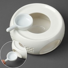 가나솔 도자기 티 워머 화이트 티라이트 받침대 보온