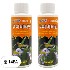 샘아쿠아 터치 구피 비타민, 120ml, 14개