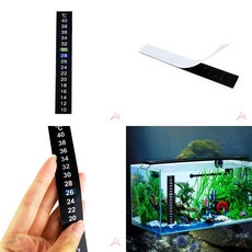 어항용 부착식 수온 온도계 아쿠아리움온도계 어항 온도 재는 도구 스티커온도계