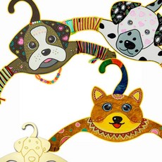 강아지 모양 옷걸이 꾸미기 아동옷걸이만들기, 1.진도