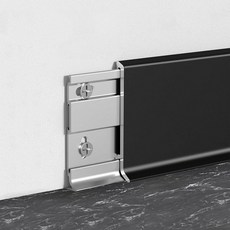 Surprecision 알루미늄 베이스보드 몰딩 트림 샘플 길이 200mm(7.87인치) 금속 벽 베이스 스냅온 알루미늄 스커트 트림 - 홈 데코를 업그레이드하세요 (베이스보드