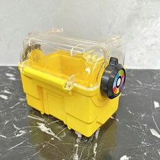 가오레칩 보관함 가오레 케이스 파우치 대용량 디스크 레드, 옐로우 베이스 클리어 커버 25매입