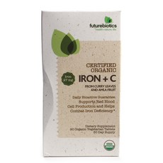 futurebiotics 鐵 27mg +C 保健食品, 1個, 90 件