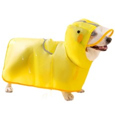 柯基犬專用狗狗雨衣, 洛克黃, 1個