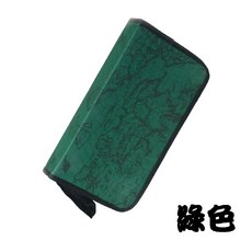 【花紋收納包】80片裝長形地圖圖案拉鏈款CD包/CD收納/CD收藏/光碟包, 1個, 綠色, 綠色