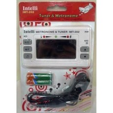Intelli IMT-202 調音器 節拍器 台灣製造 吉他調音 提琴調音 管樂調音 二胡調音 古箏調音, 1個, 白色