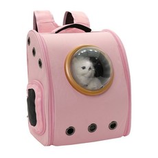 質點喵 寵物透氣貓背包, 1個, C款粉色金圈,陞級4件套