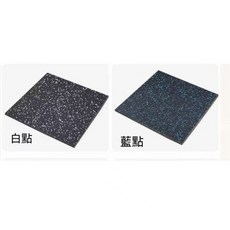 優力 健身房地墊 重訓地墊 減震地墊 高密度地墊, 1個, 藍點地墊*1片+卡扣*1個